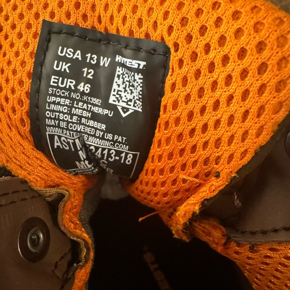 HYTEST K13562 Men's Brown, Comp Toe, EH, Met Guard, PR, Waterproof SZ 13W - Picture 9 of 10